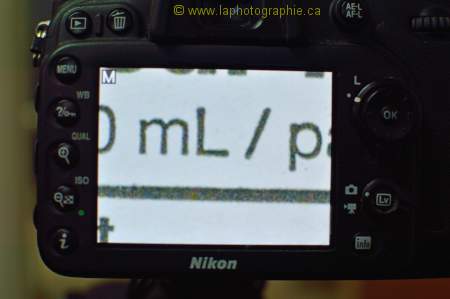 On fait le focus manuel bien pr�cis avec "liveview"