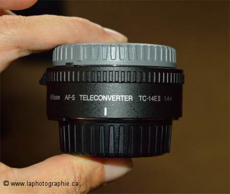 Photo d'un téléconvertissseur 1.4x de Nikon TC-14EII