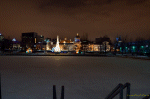 Photo de la patinoire du vieux port de nuit